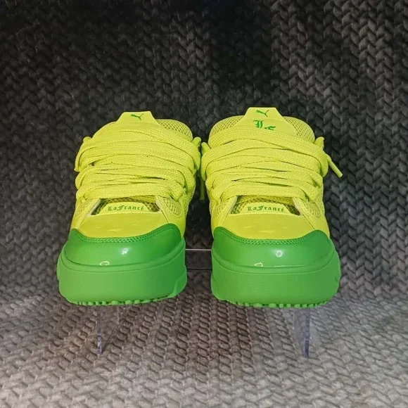 PUMA x Lamelo Ball LaFrance Assist Lifestyle Shoes Mens Green Lime Grinch Size 7